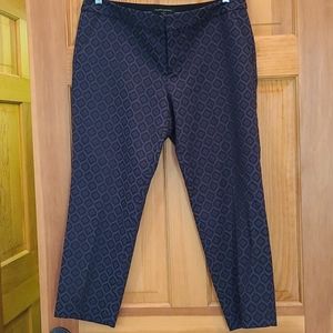 Banana Republic black patterned pants